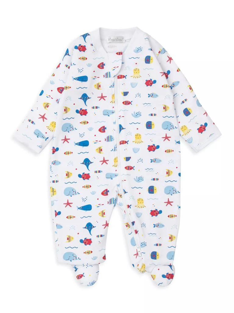 Kissy Kissy Baby Boy's Sea Animal-Print Cotton Footie 1