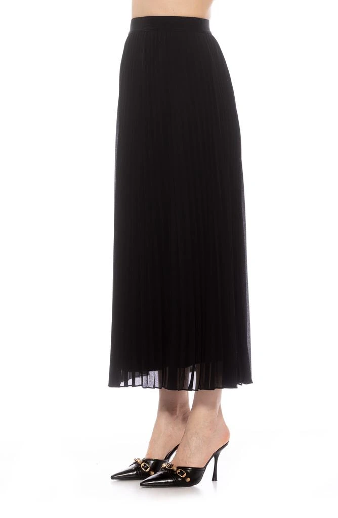 ALEXIA ADMOR Kesia Midi Chiffon Pleated Skirt 4