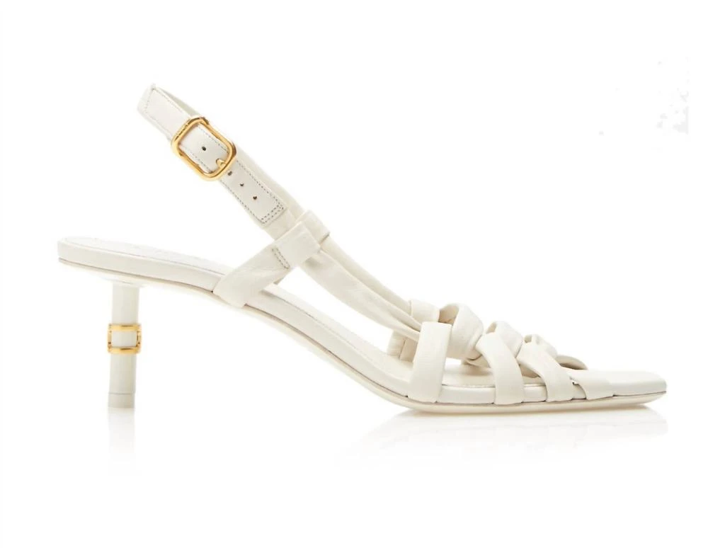 Chloé Chloe - Marcie Cutout Leather Slingback Sandals 3