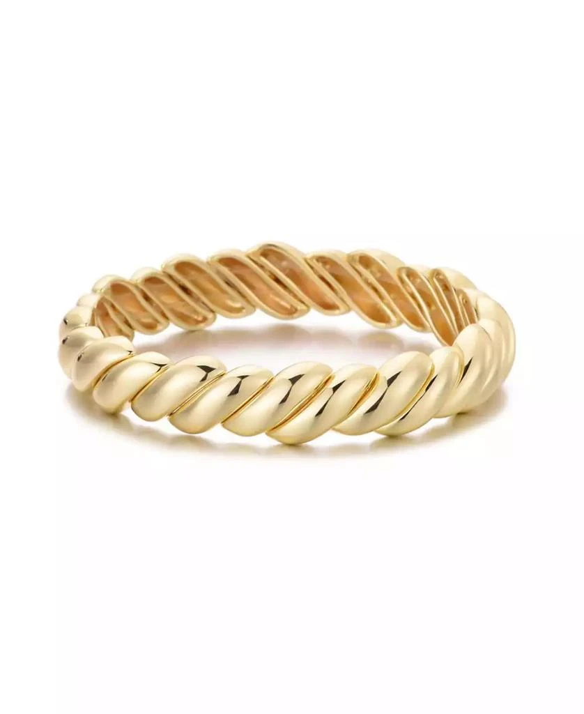 ADORNIA Gold Macaroni Stretch Bracelet