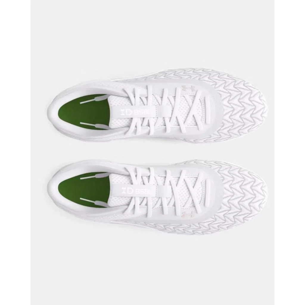 Under Armour Yard MT TPU 3.0 3027449-101 Mens White Baseball Cleats TF8538 4