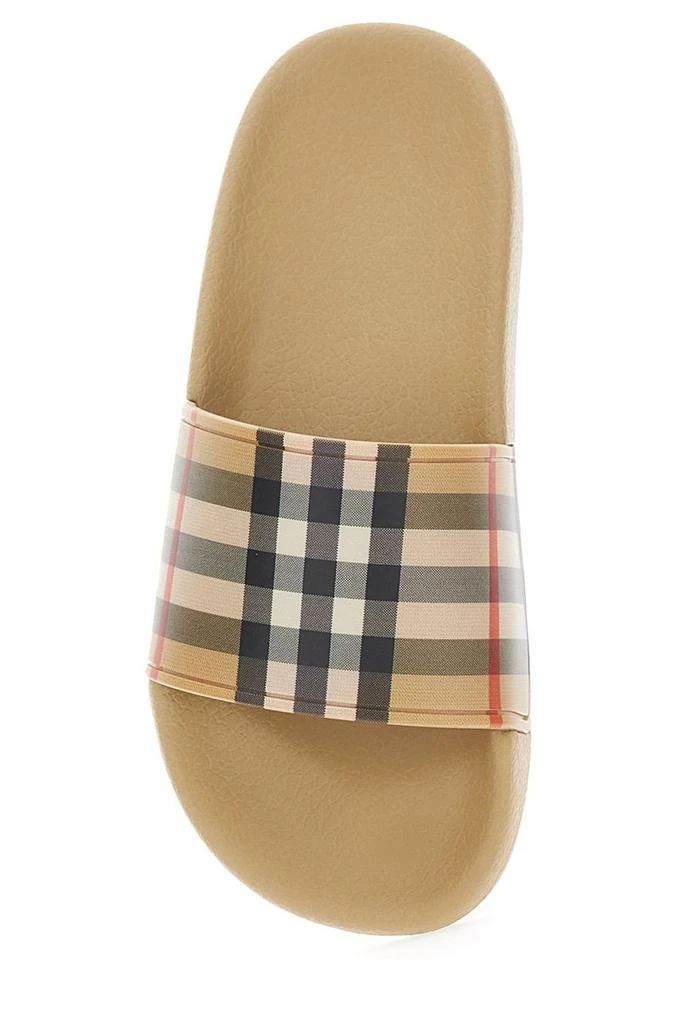 Burberry Burberry Kids Checked Slip-On Slides 4