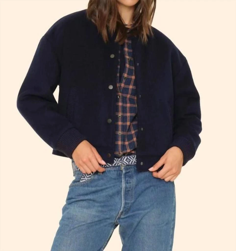XIRENA Braidy Jacket In Dark Navy 1