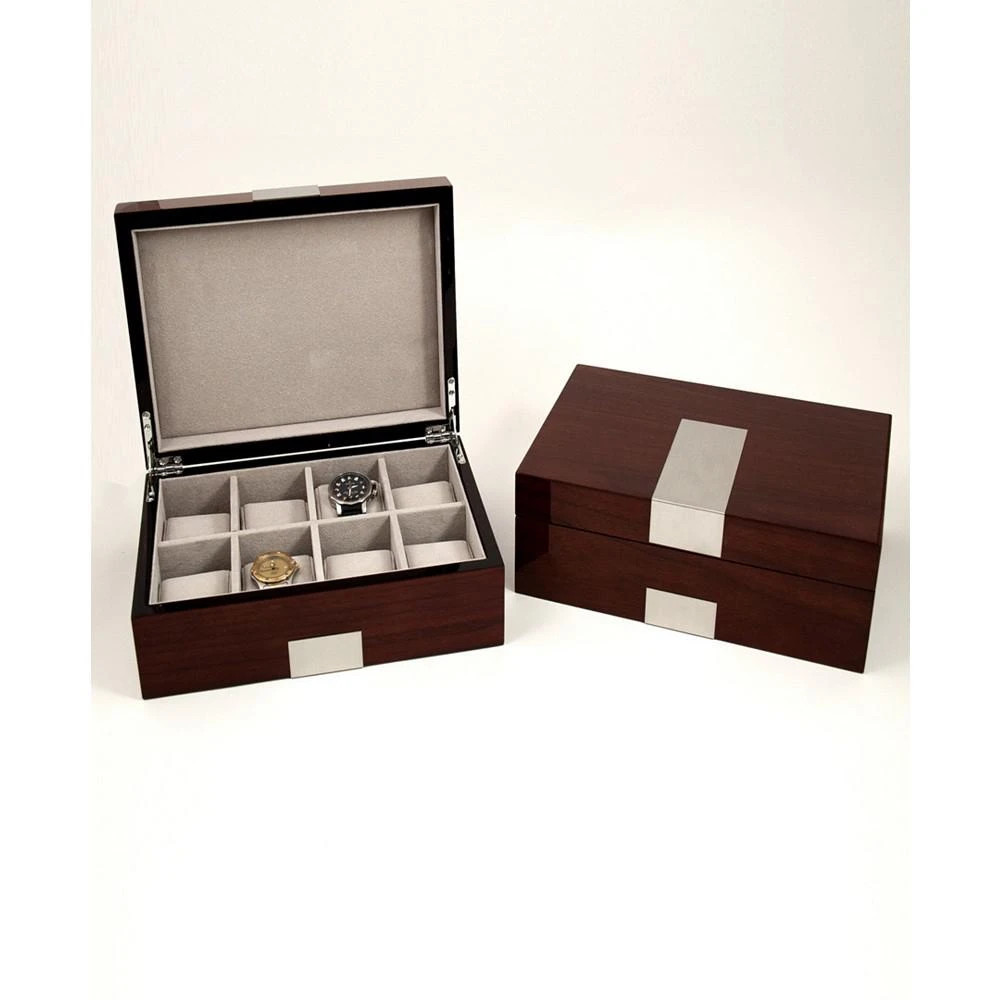 Bey-Berk Walnut Wood Watch Box 4