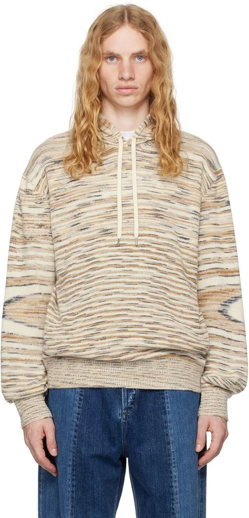 Missoni Beige Mélange Cashmere Hoodie 1