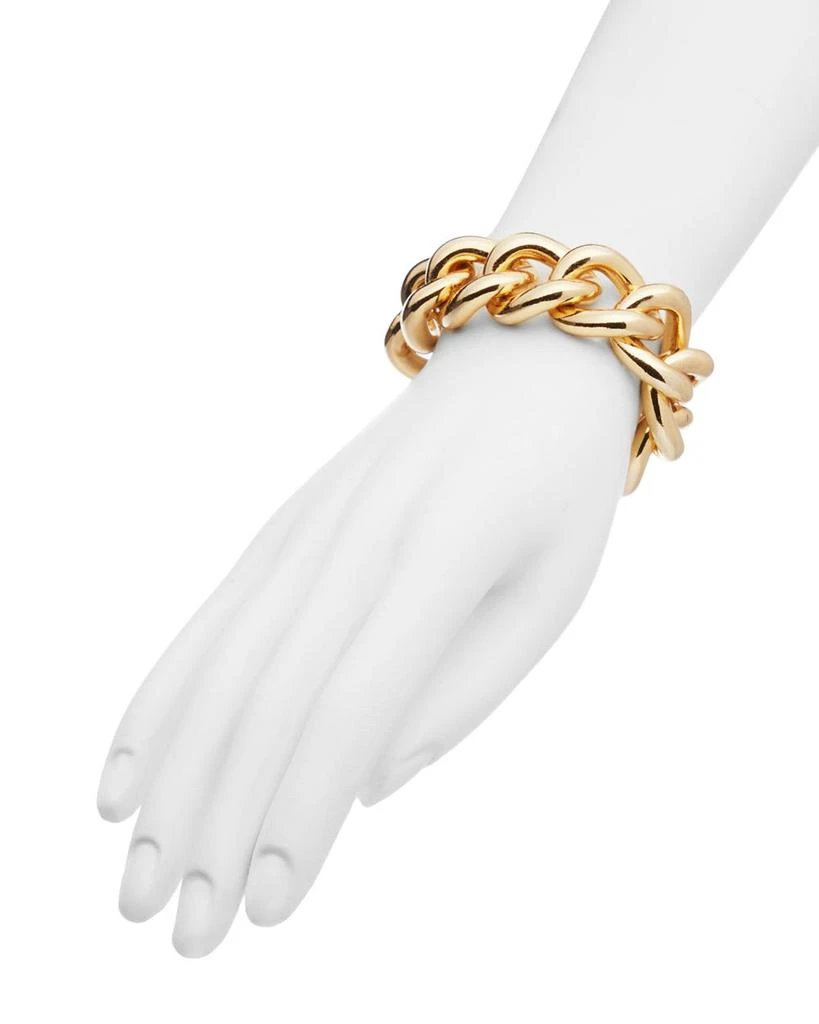 Kenneth Jay Lane Chunky Chain Link Bracelet in 18K Gold Plated 2