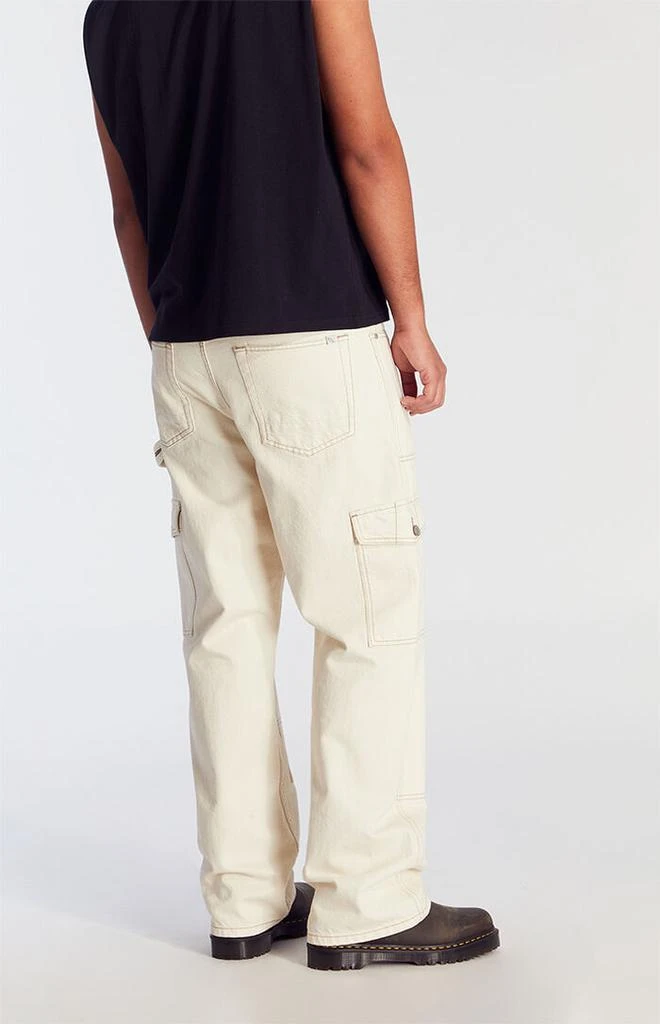 PacSun Dylan Baggy Jeans Cowboy Cargo Cream 4