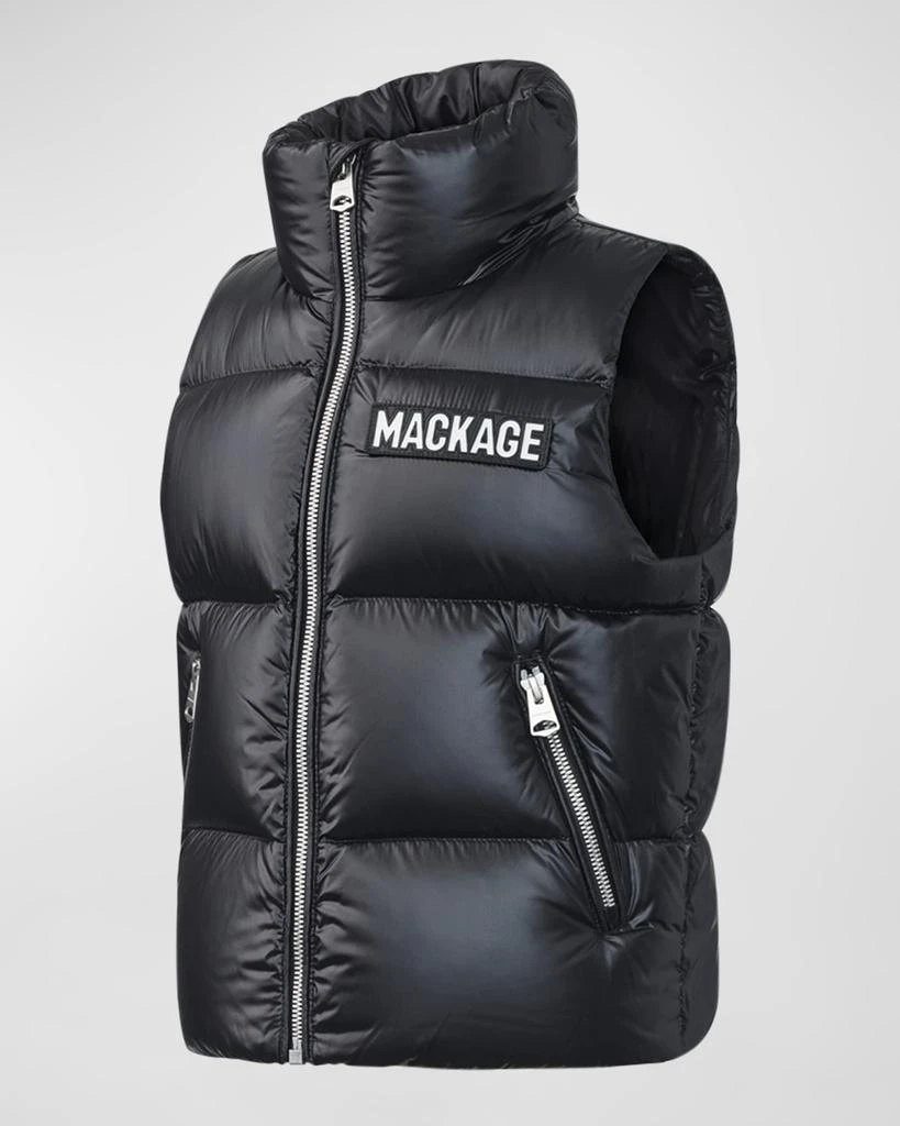 Mackage Kid's Charlee Quilted Logo Vest, Size 8-14 2