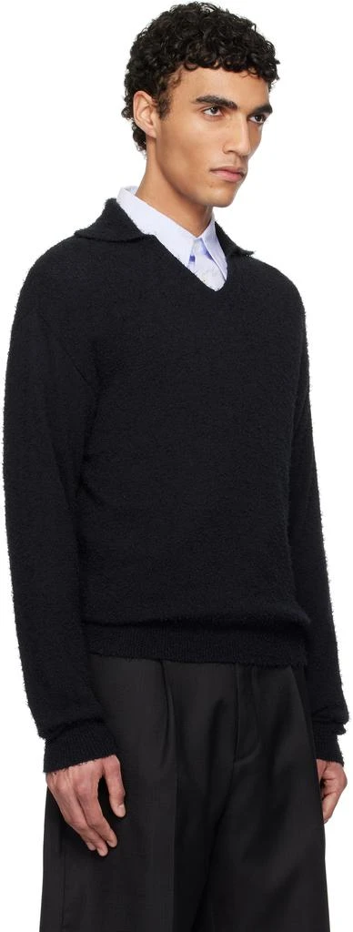 mfpen Black V-Neck Collar Sweater 2
