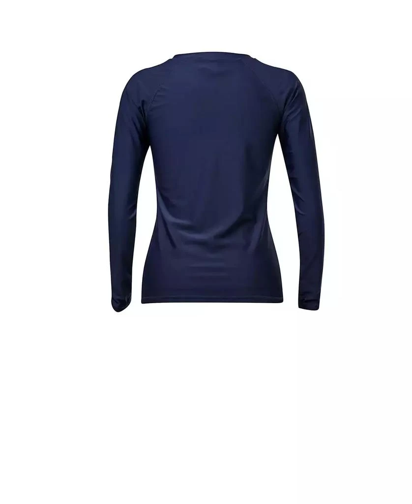 Snapper Rock Ladies Navy Half Zip LS Rash Top 2