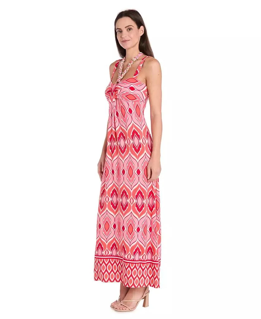 R & M Richards Women's Border-Print Sleeveless Maxi Dress 2