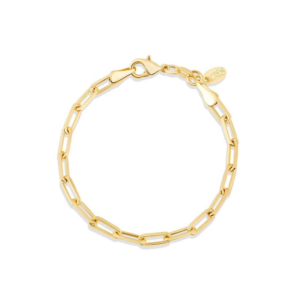 SHYMI 5mm Paper Clip Chain Bracelet — 18k Gold-Filled, Size 6 or 7, Day to Night