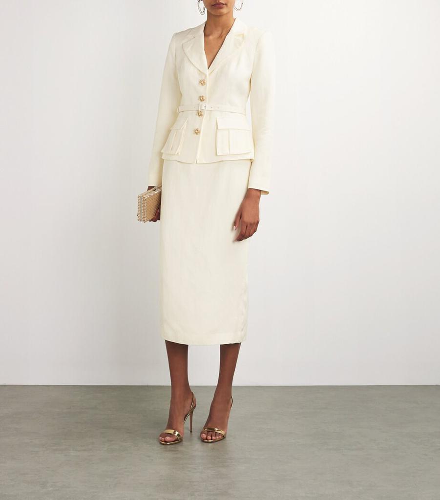 国内発送/送料関税込【Self-portrait】TAILORED MIDI DRESS Black Tailored Midi Dress – self-portrait