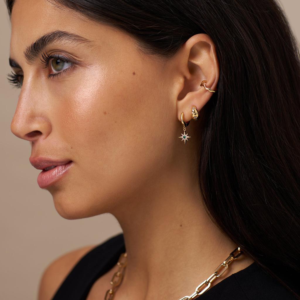 Orelia London Organic Wave Ear Cuff