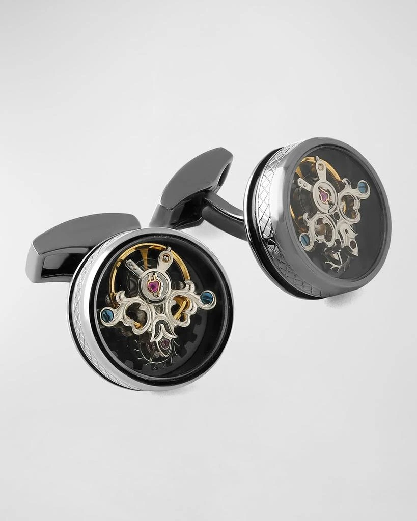 Tateossian Round Tourbillon Gear Cuff Links