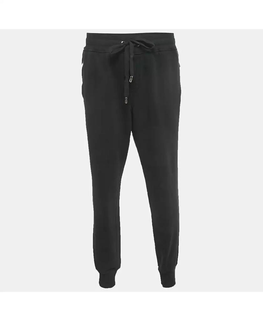Pre-Owned Dolce & Gabbana Men's Black Cotton Knit Jogger Pants