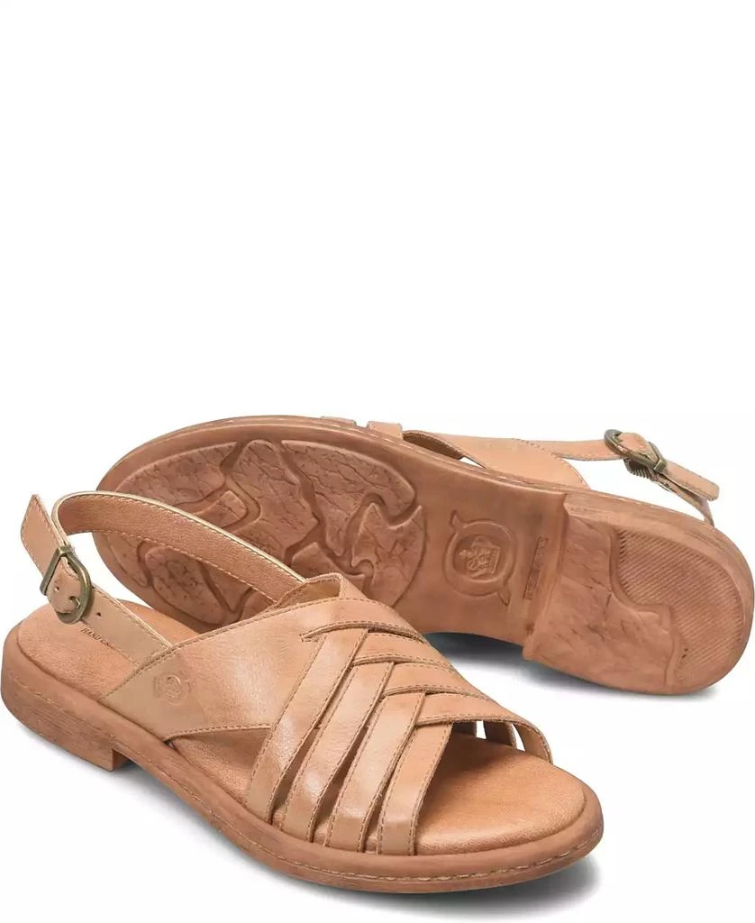 Born Women
s Remy Round Toe Flat Sandals 6