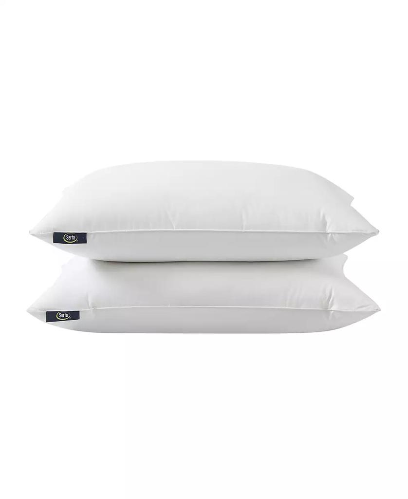 Serta HeiQ Cooling Softy-Around Feather & Down 2-Pack Pillows, King