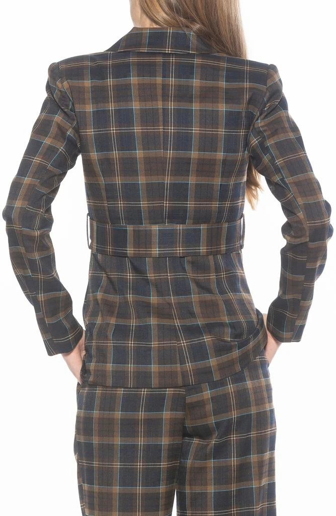 ALEXIA ADMOR Janna Plaid Longline Blazer 2