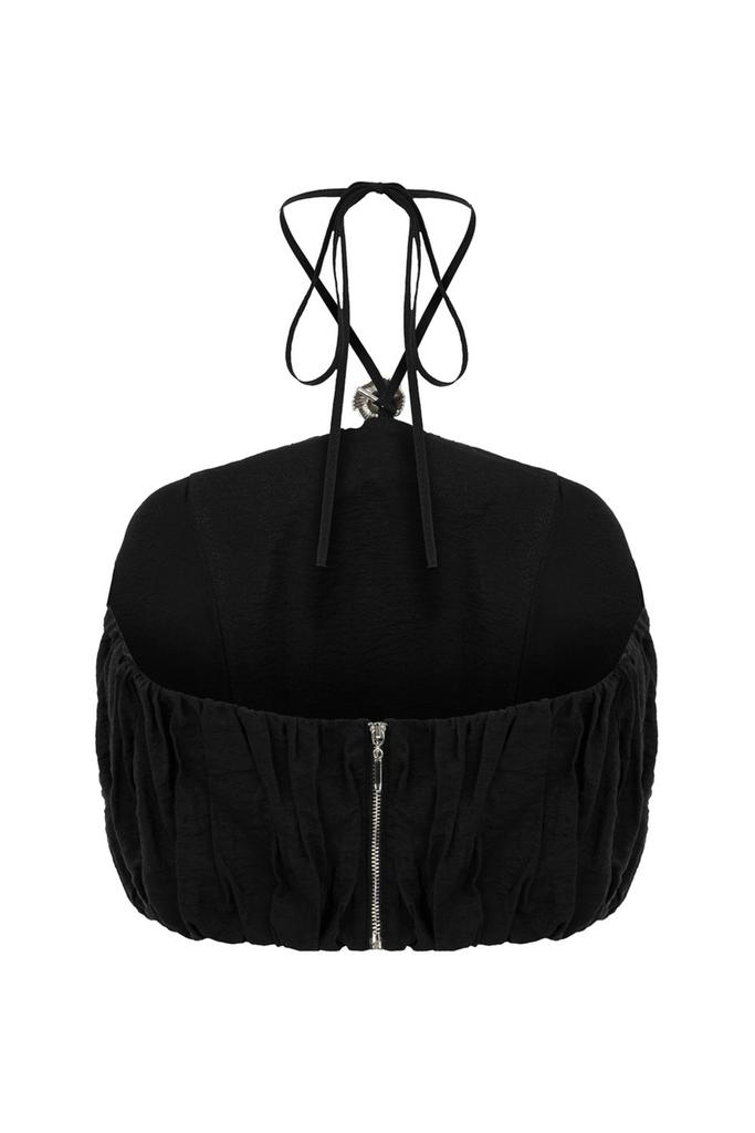 Nocturne Ruffled Crop Top