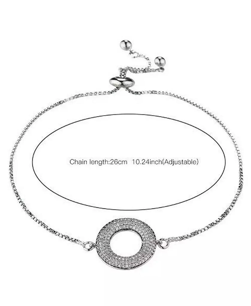 Nicole Miller Cubic Zirconia Halo Flower Bracelet 3