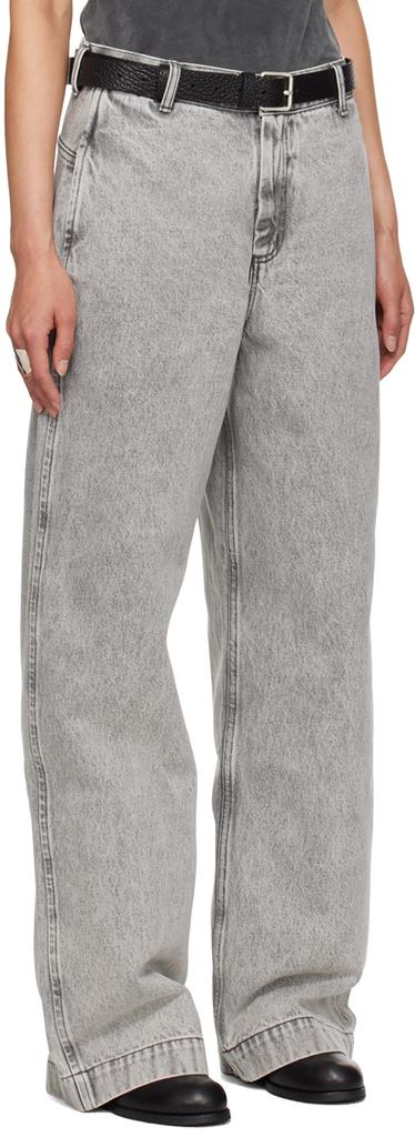mfpen Gray Straight Cut Jeans