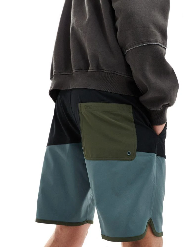 KAVU Kavu quick dry colour block short with UV protection in multi 4