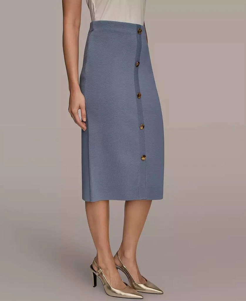 Donna Karan Women
s Straight Knit Pull-On Midi Skirt 2