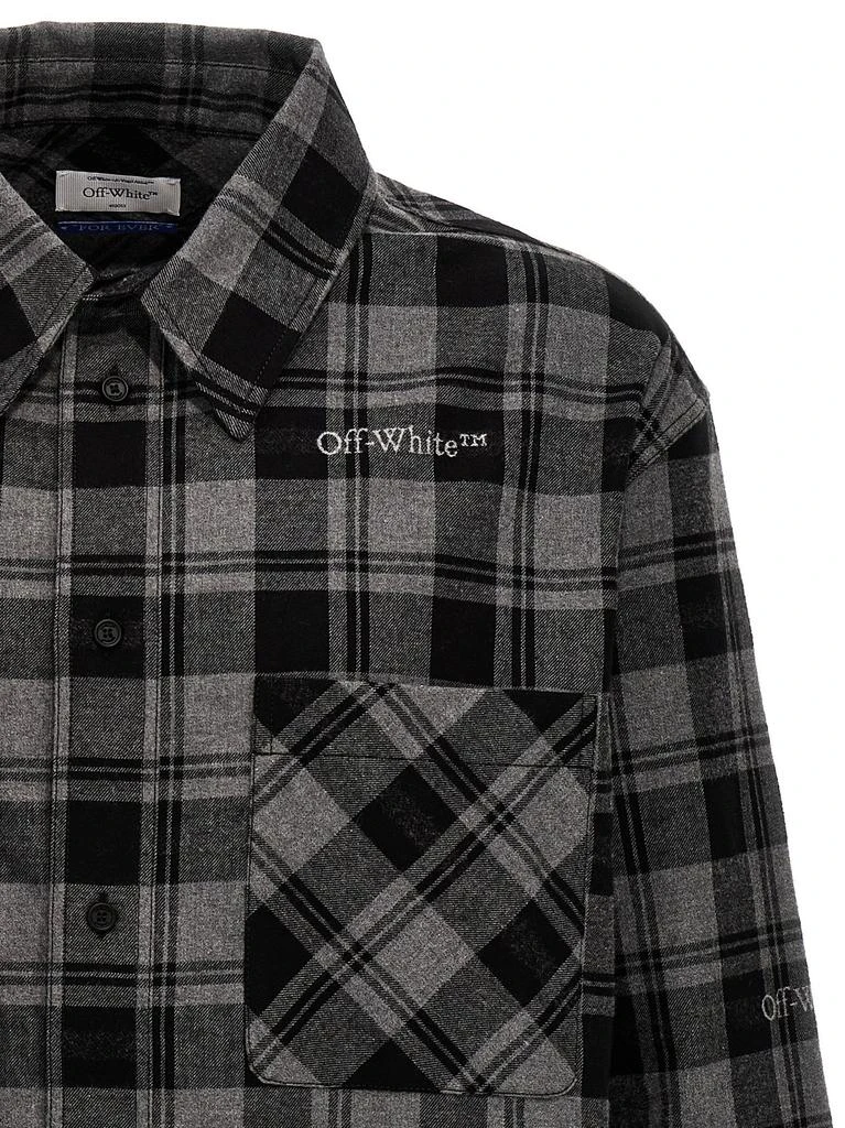 Off-White Off-White Checked Long-Sleeved Shirt 3
