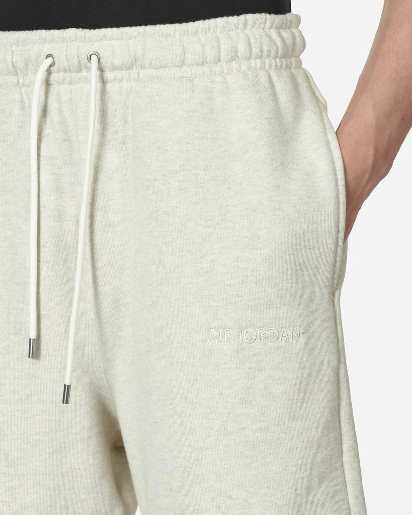 Jordan Wordmark Fleece Shorts Oatmeal Heather 5