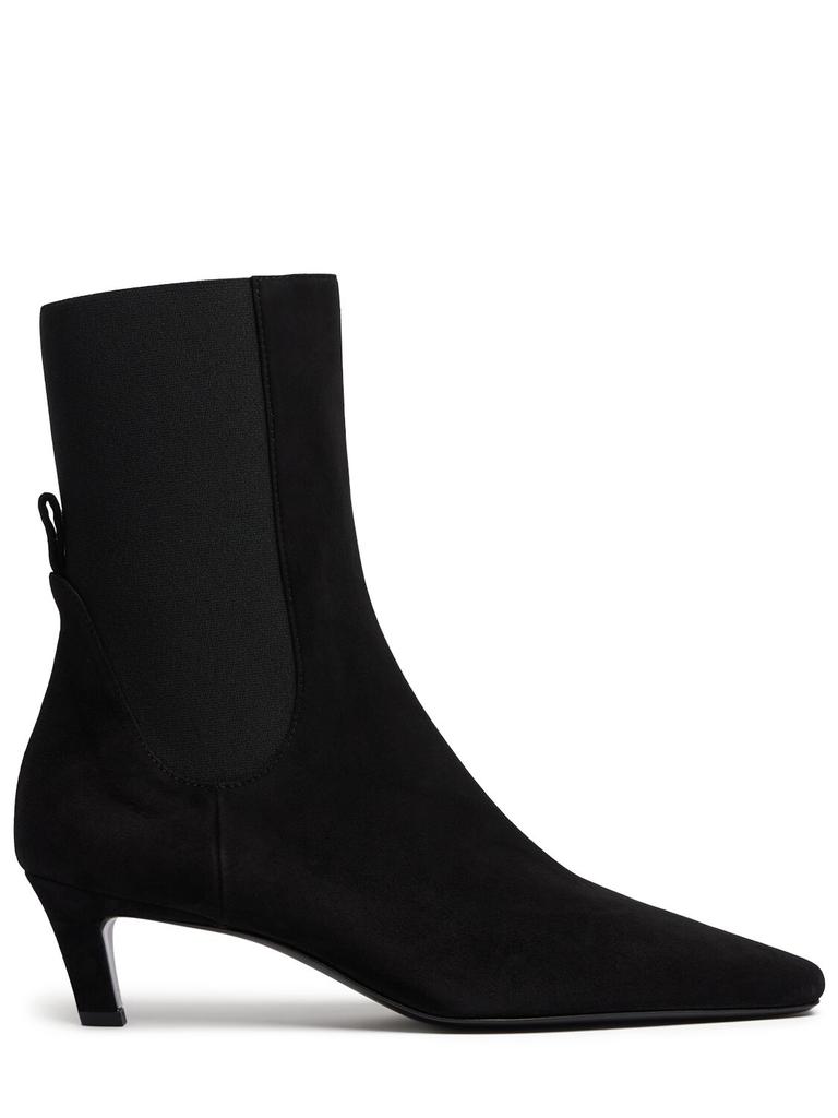 Totême 60mm The Mid Suede Ankle Boots