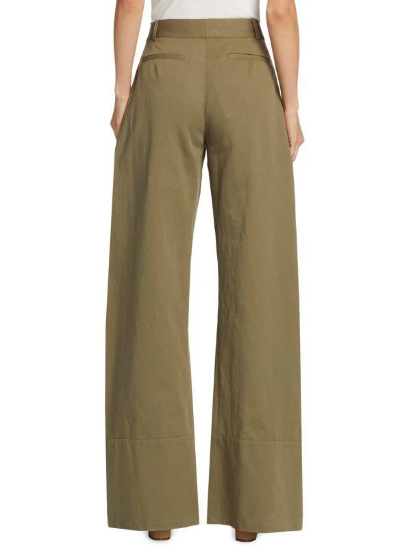 Altuzarra Hency Wide-Leg Button-Cuff Pants 2