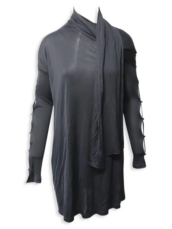 Max Mara Sportmax Tema Jersey Dress In Black Viscose - Dresses & Skirts -  Free Shipping - BeyondStyle