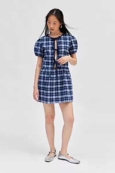 Motel Motel Byan Tie-Front Mini Dress