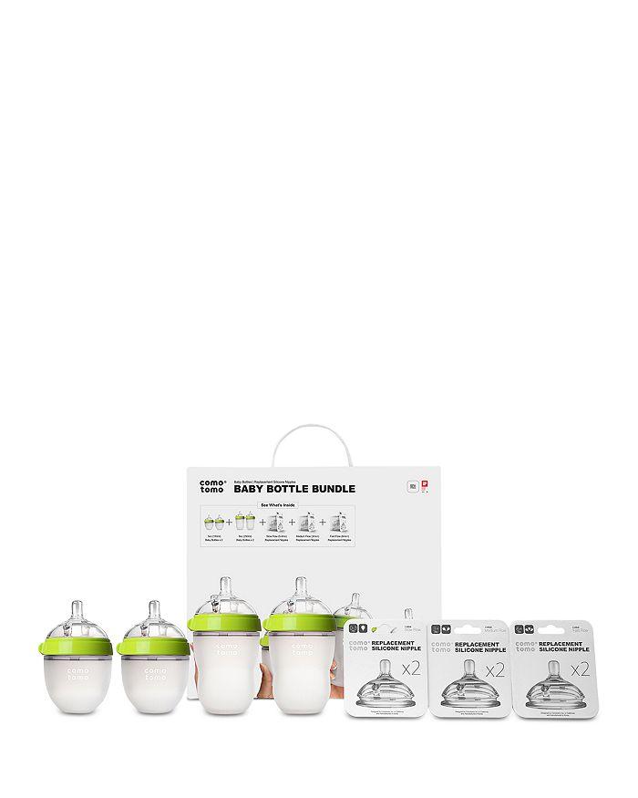 Comotomo Baby Bottle Bundle, 7-Piece Set
