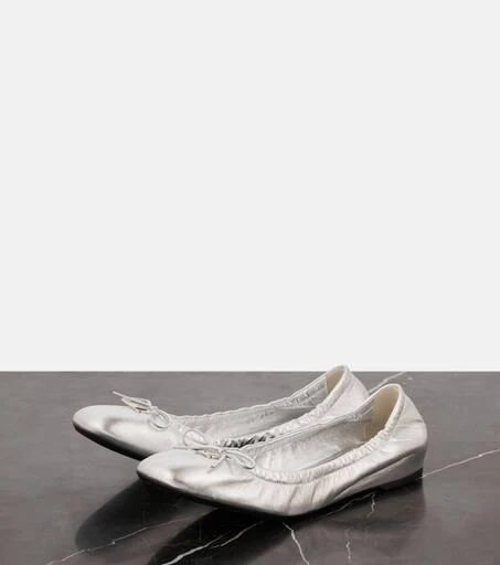 Valentino VLogo Signature leather ballet flats 4