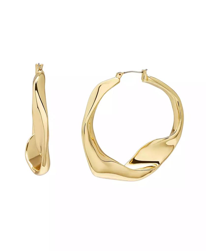 Robert Lee Morris Sculpted Large Hoop Earrings