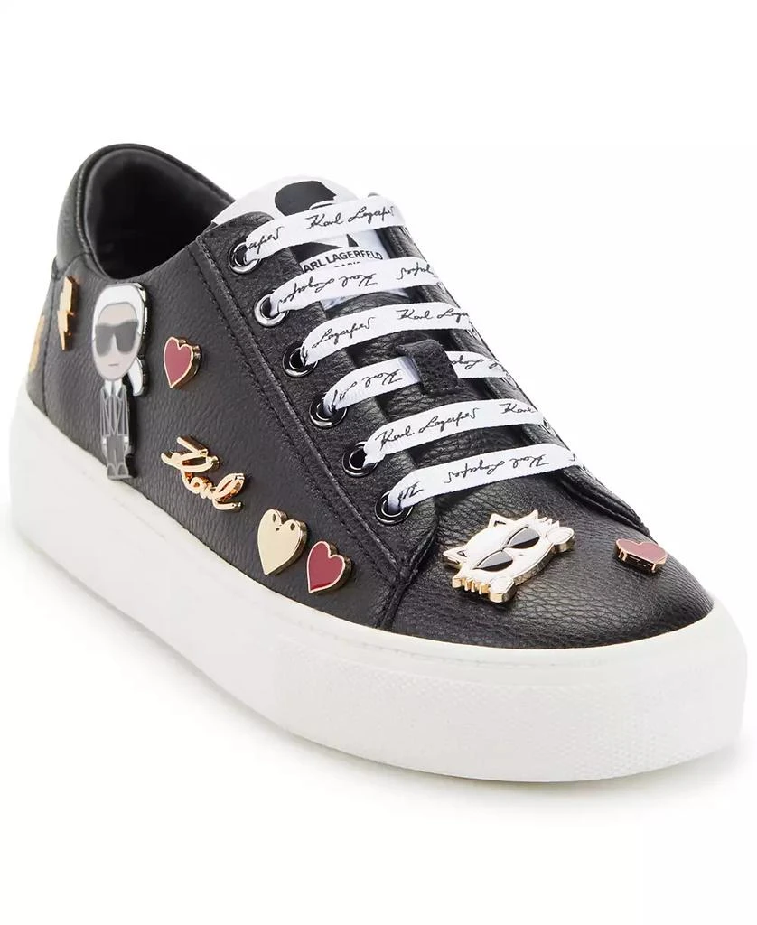 Karl Lagerfeld Paris Cate Pins Lace-Up Platform Sneakers 1