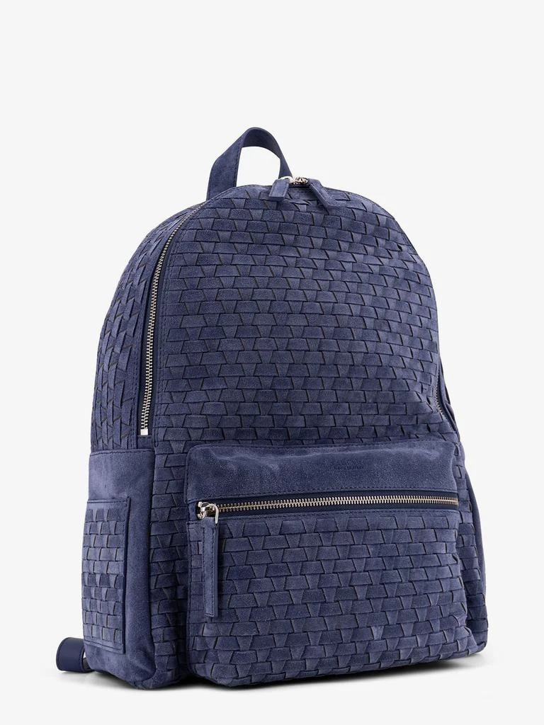 ORCIANI Suede backpack with woven pattern 3