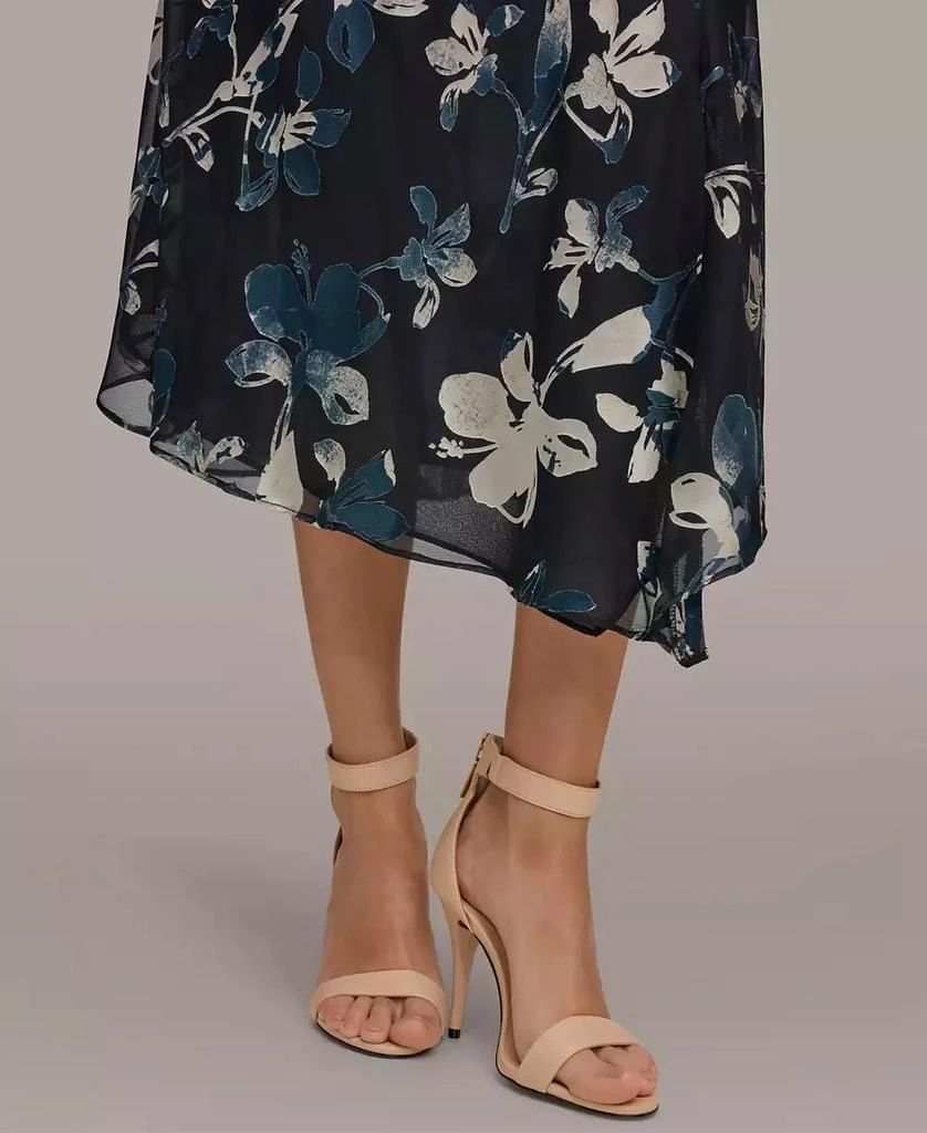 Donna Karan Women
s Floral Sleeveless Dress 4