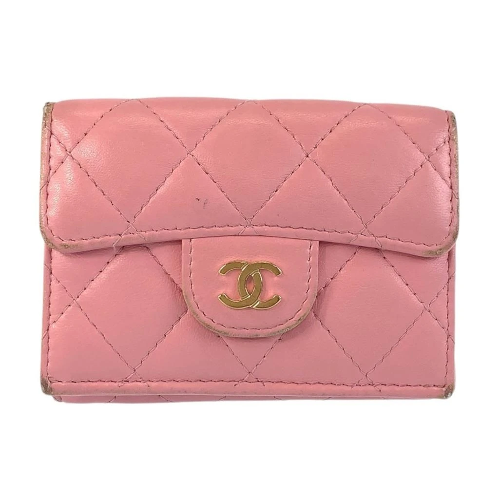 Chanel Leather Wallet (Tri-Fold) (Pre-Owned)