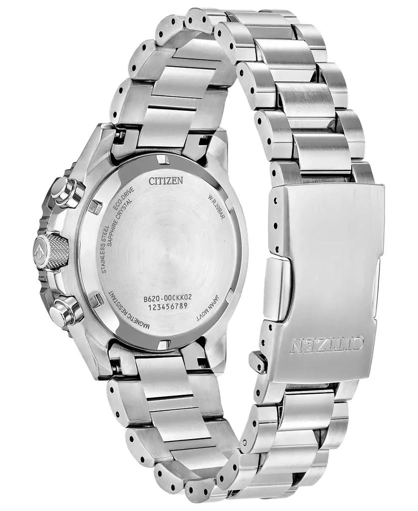 Citizen Men's Promaster Air Navihawk Silver-Tone Stainless Steel Bracelet Watch 40mm 2
