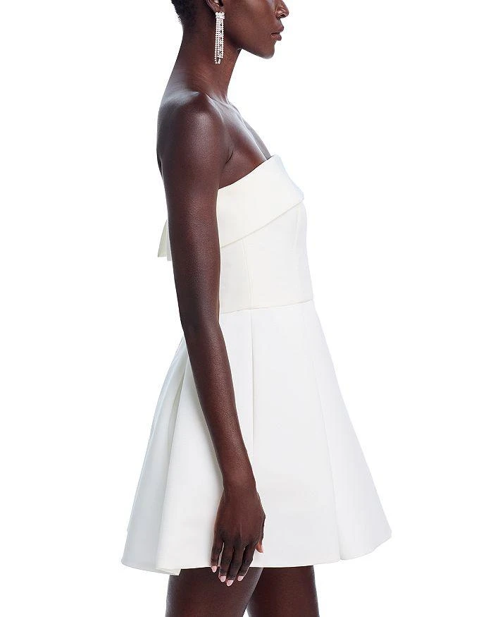 Amsale Box Pleat Mini Dress 5