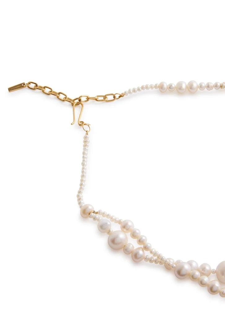 Completedworks Layered pearl and 18kt gold vermeil necklace 4