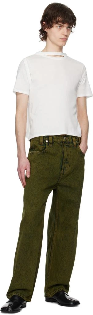 Eckhaus Latta Green Baggy Jeans 4