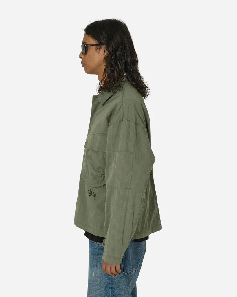 STUSSY Military Longsleeve Overshirt Olive 2