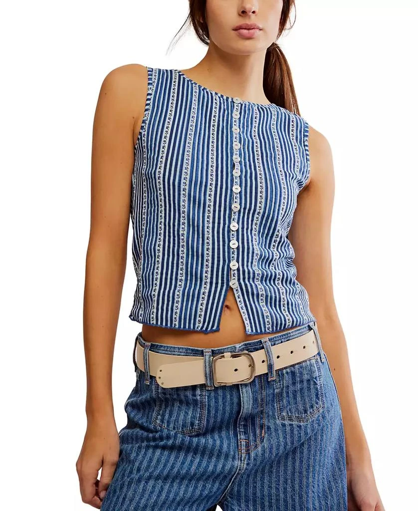 Free People Women's Tilly Cotton Printed Vest 1