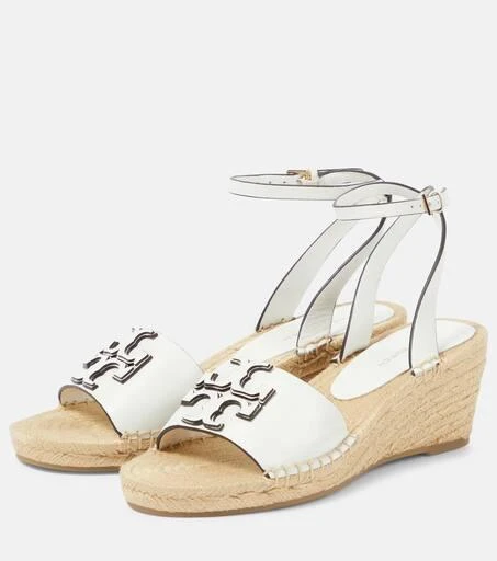 Tory Burch Ines leather espadrille wedges 5