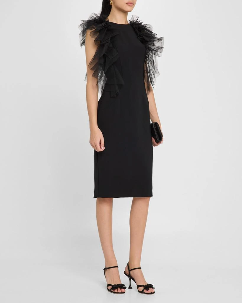 Jovani Ruffled Knee-Length Sheath Dress 4