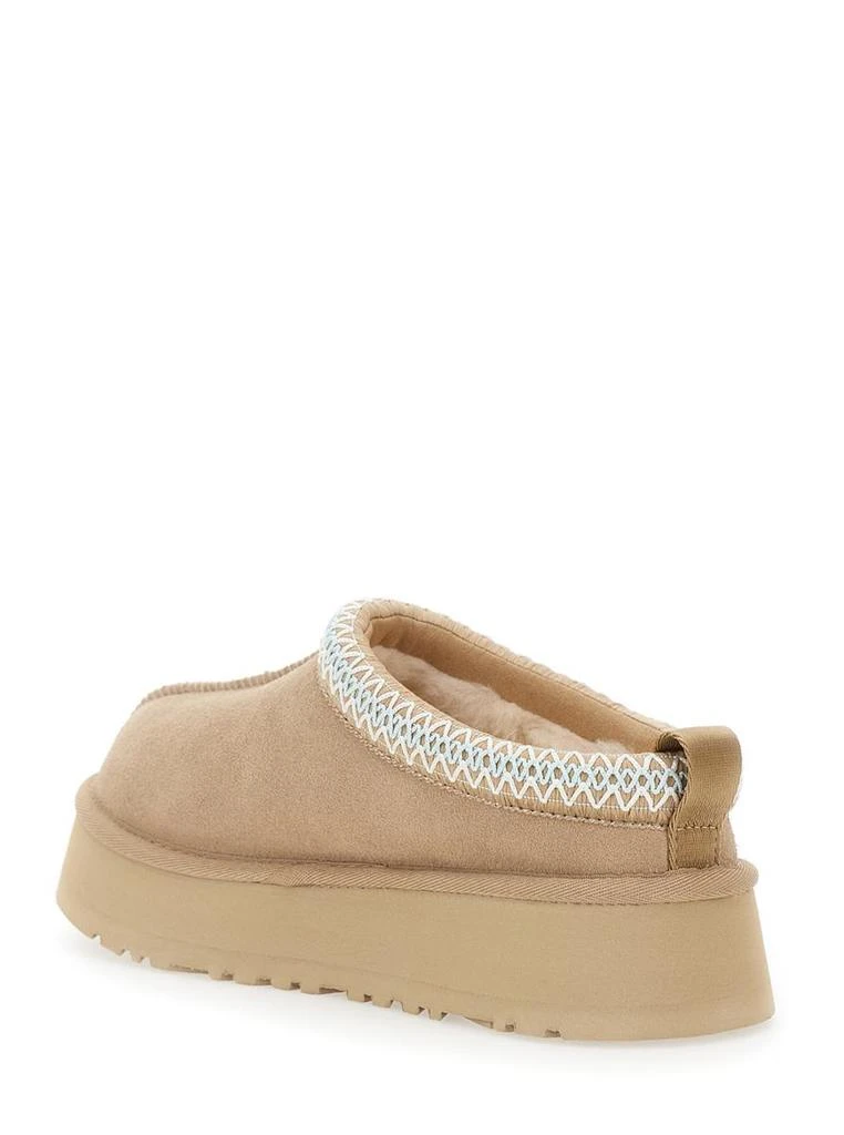 UGG 'Tazz' Beige Sabot With Embossed Logo In Suede Woman 3